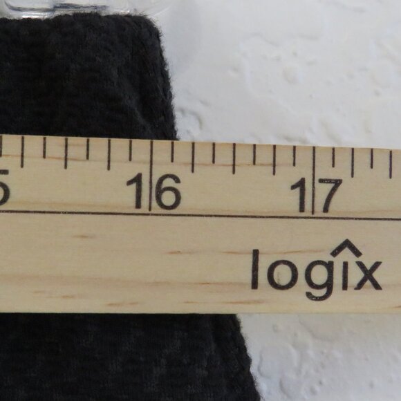 H&M* Women's Textured Front‎ Wrap Design ALL Black Pencil Skirt~ Size Medium - Picture 5 of 8